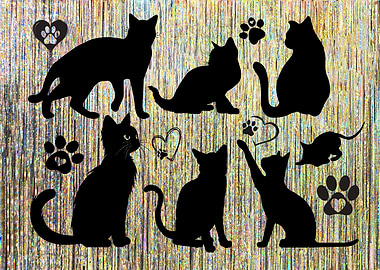 Black Cat Silhouettes