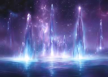 Crystal Towers in Space