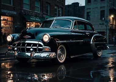 Classic Black Sedan