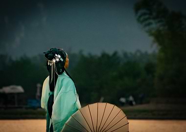 Woman in Traditional Chinese Dress