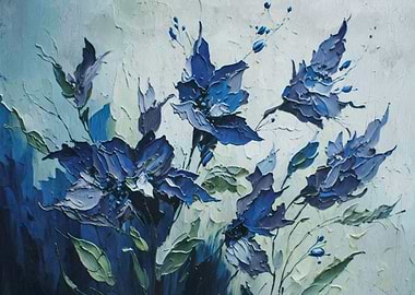 Blue Flower Painting