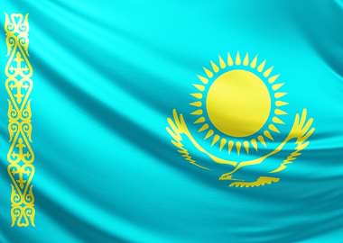 Kazakhstan Flag