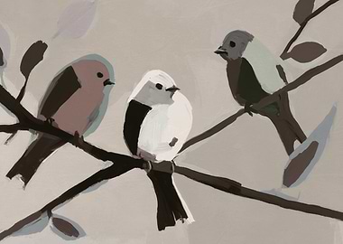 Three Birds on a Branch