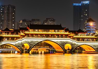 Anshun Bridge in Chengdu