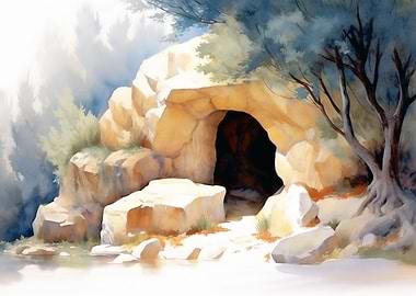 Tomb of Jesus - Easter Art