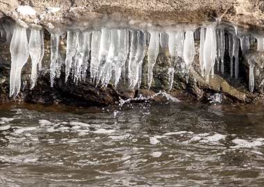 Icicles Over Water