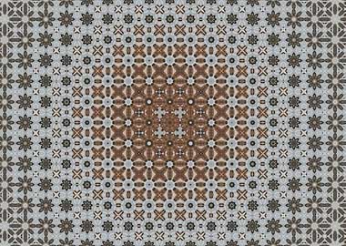 Winter floral Geometric Pattern