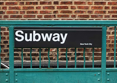 Subway Entrance Sign