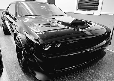 Black Dodge Challenger