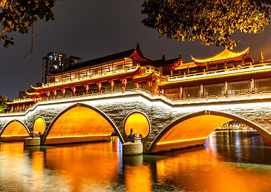 Anshun Bridge in Chengdu