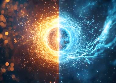 Fire and Ice Abstract