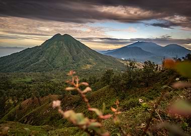 Mountain Landscape at Sunset