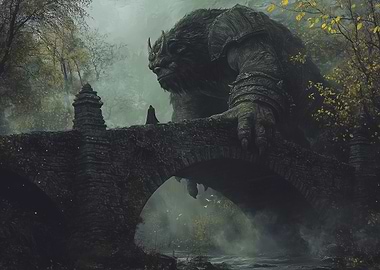Troll Guarding The Bridge