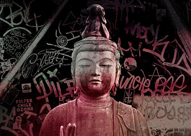 Buddha Graffiti Art