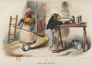 Cow People Illustration