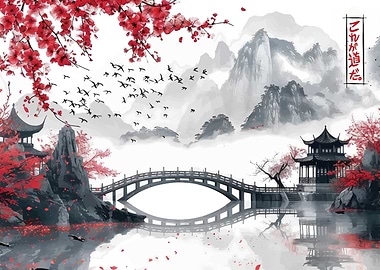 Japanese Garden Painting