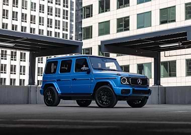 Blue Mercedes G-Wagon