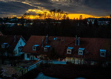 Sunset Over Rooftops