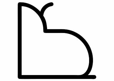 Black Line Art Symbol
