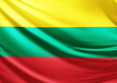 Lithuanian Flag, Realistic flag of Lithuania