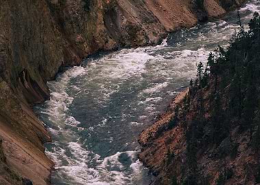 Rushing River in Canyon