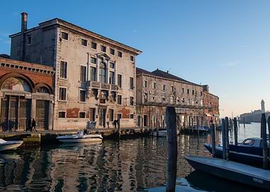 Venice Canal with Buildings
