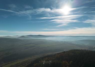 Misty Mountain Landscape