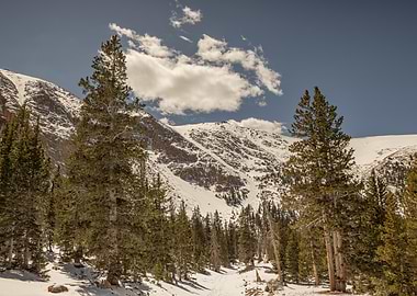 Snowy Mountain Landscape