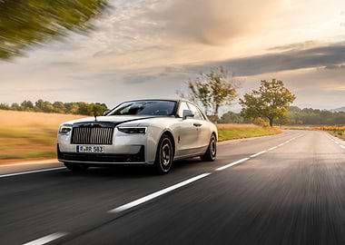 Silver Rolls Royce Phantom