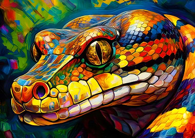 Fantasy Snake Portrait