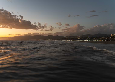 Sunset Over Cityscape