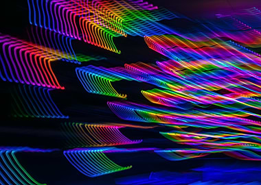 Rainbow Light Trails