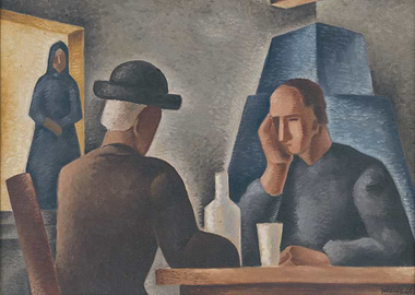 Two Figures at a Table