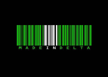 Made in Delta Barcode
