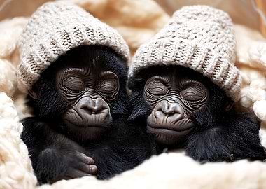 Sleeping Baby Gorillas