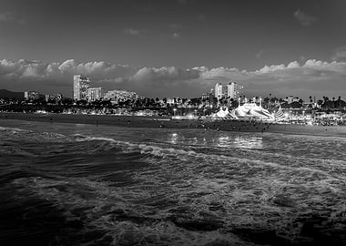 Beach Cityscape at Dusk