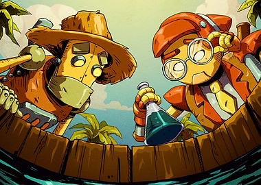 SteamWorld Heist in game