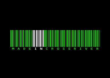 Made in Cross River Barcode