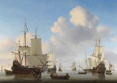 Dutch Ships at Sea