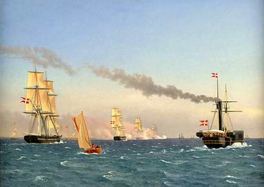 Danish Ships at Sea