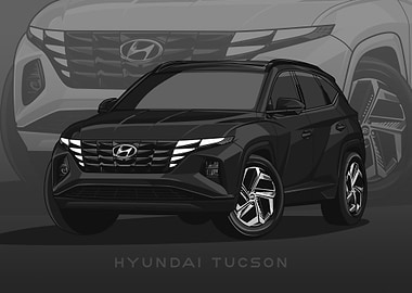 Hyundai Tucson black SUV