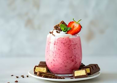 Strawberry Smoothie with Chocolate