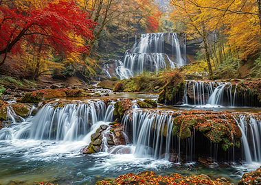 Autumn Waterfall