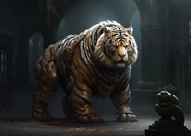 Cybernetic White Tiger