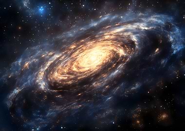 Spiral Galaxy in Space