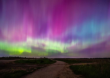 Aurora Borealis Night Sky