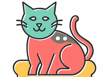 Cartoon Cat Illustration