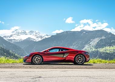 Red McLaren 540c