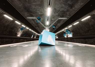 Sky Cube in Subway Station