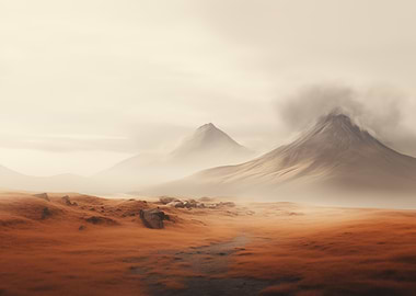 Misty Mountain Landscape